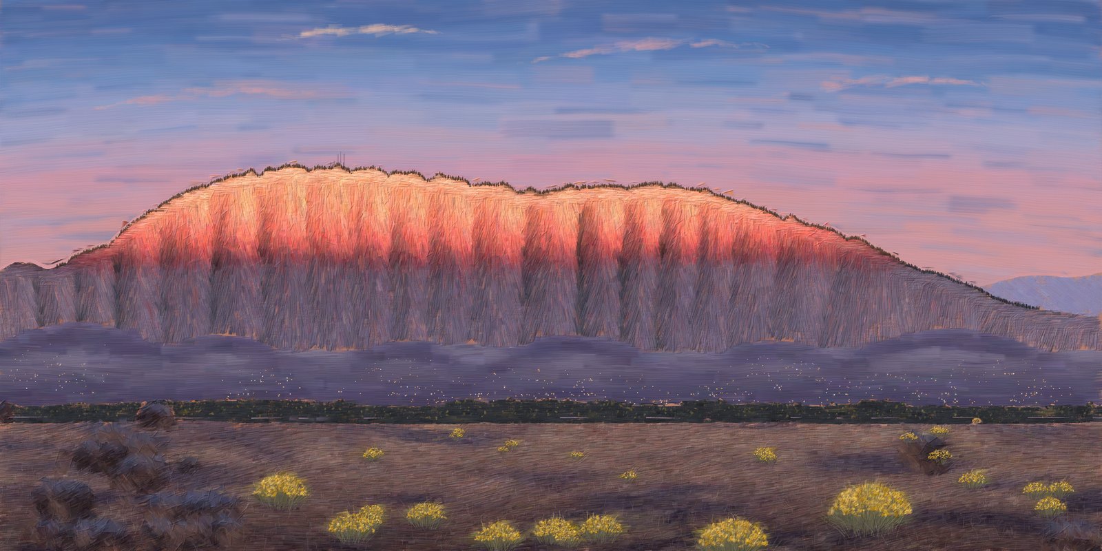 The finished painting.